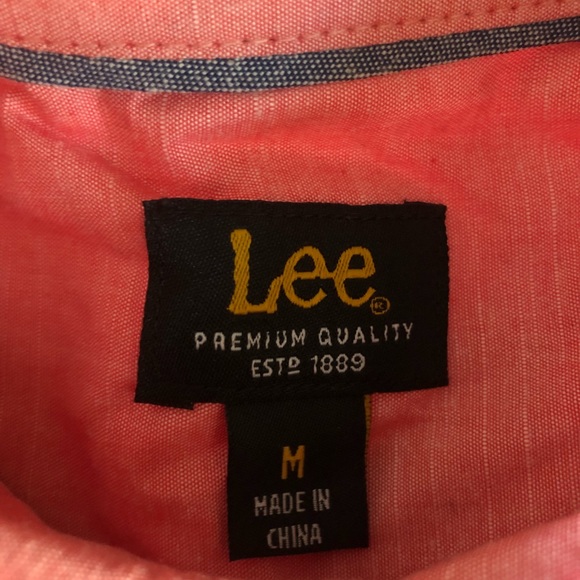 Coral/Salmon Button Down - Picture 2 of 2